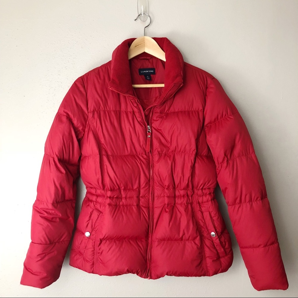 Lands End down puffer jacket Medium